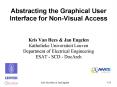 Abstracting the Graphical User Interface for Non-Visual Access PowerPoint PPT Presentation