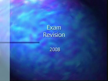 Exam Revision