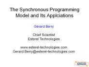 The%20Synchronous%20Programming%20Model%20and%20Its%20Applciations