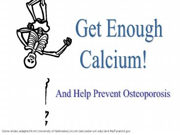 Nutrition and Osteoporosis