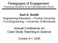 Pedagogies of Engagement: Preparing Students for an Interdependent World PowerPoint PPT Presentation