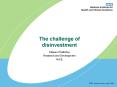The challenge of disinvestment PowerPoint PPT Presentation