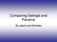 Comparing Georgia and Panama PowerPoint PPT Presentation