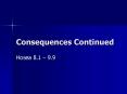 Consequences Continued PowerPoint PPT Presentation