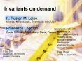 Invariants on demand PowerPoint PPT Presentation