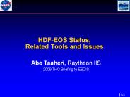HDF-EOS%20Status,%20Related%20Tools%20and%20Issues