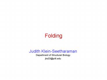 Folding