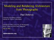 Modeling%20and%20Rendering%20Architecture%20from%20Photographs