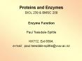 Proteins and Enzymes PowerPoint PPT Presentation