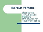 The Power of Symbols