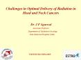 Challenges in Optimal Delivery of Radiation in Head and Neck Cancers PowerPoint PPT Presentation