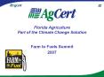 Florida Agriculture Part of the Climate Change Solution PowerPoint PPT Presentation