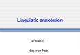 Linguistic annotation PowerPoint PPT Presentation