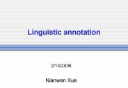 Linguistic annotation