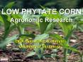 LOW PHYTATE CORN Agronomic Research PowerPoint PPT Presentation