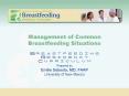 Management of Common Breastfeeding Situations PowerPoint PPT Presentation