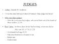 JUDGES PowerPoint PPT Presentation