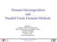 Domain Decomposition and Parallel Finite Element Methods PowerPoint PPT Presentation