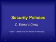 Security Policies PowerPoint PPT Presentation