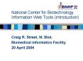 National Center for Biotechnology Information Web Tools Introduction PowerPoint PPT Presentation