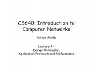 CS640: Introduction to Computer Networks