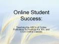 Online Student Success: PowerPoint PPT Presentation