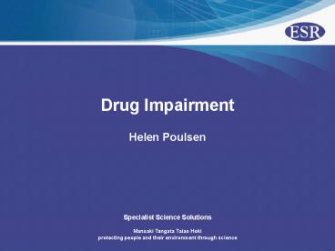 Drug Impairment