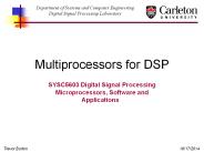 Multiprocessors for DSP