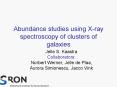 Abundance studies using Xray spectroscopy of clusters of galaxies PowerPoint PPT Presentation