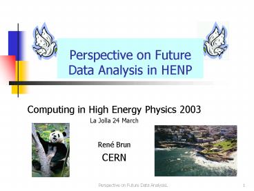 Computing in High Energy Physics 2003