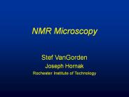 NMR Microscopy