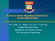 A Novel Home Migration Protocol in Home-based DSM