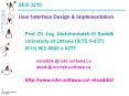 SEG%203210%20User%20Interface%20Design%20 PowerPoint PPT Presentation