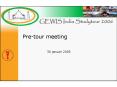 Pretour meeting PowerPoint PPT Presentation