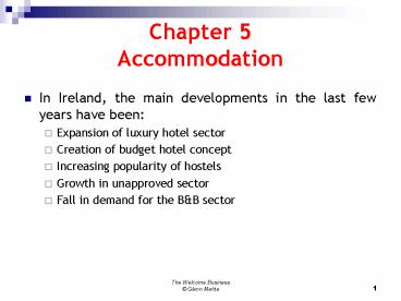 Chapter 5 Accommodation