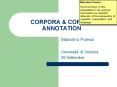 CORPORA PowerPoint PPT Presentation