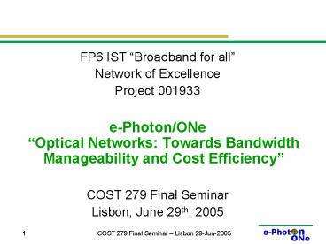 FP6 IST Broadband for all