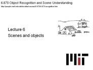 Scenes and objects