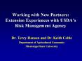 Working with New Partners: Extension Experiences with USDA PowerPoint PPT Presentation