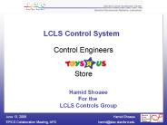 LCLS Control System