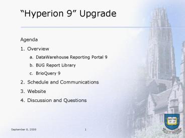Hyperion 9 Upgrade