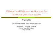 Efficient and Effective Architecture for Intrusion Detection System