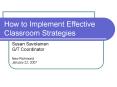 How to Implement Effective Classroom Strategies PowerPoint PPT Presentation