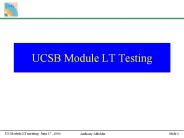 UCSB Module LT Testing