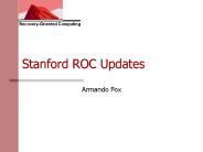 Stanford ROC Updates