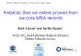 Antarctic Sea ice extent proxies from ice core MSA records PowerPoint PPT Presentation