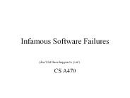 Infamous Software Failures