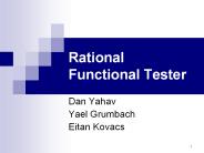 Rational Functional Tester