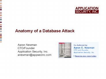 Anatomy of a Database Attack