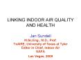 LINKING INDOOR AIR QUALITY AND HEALTH PowerPoint PPT Presentation